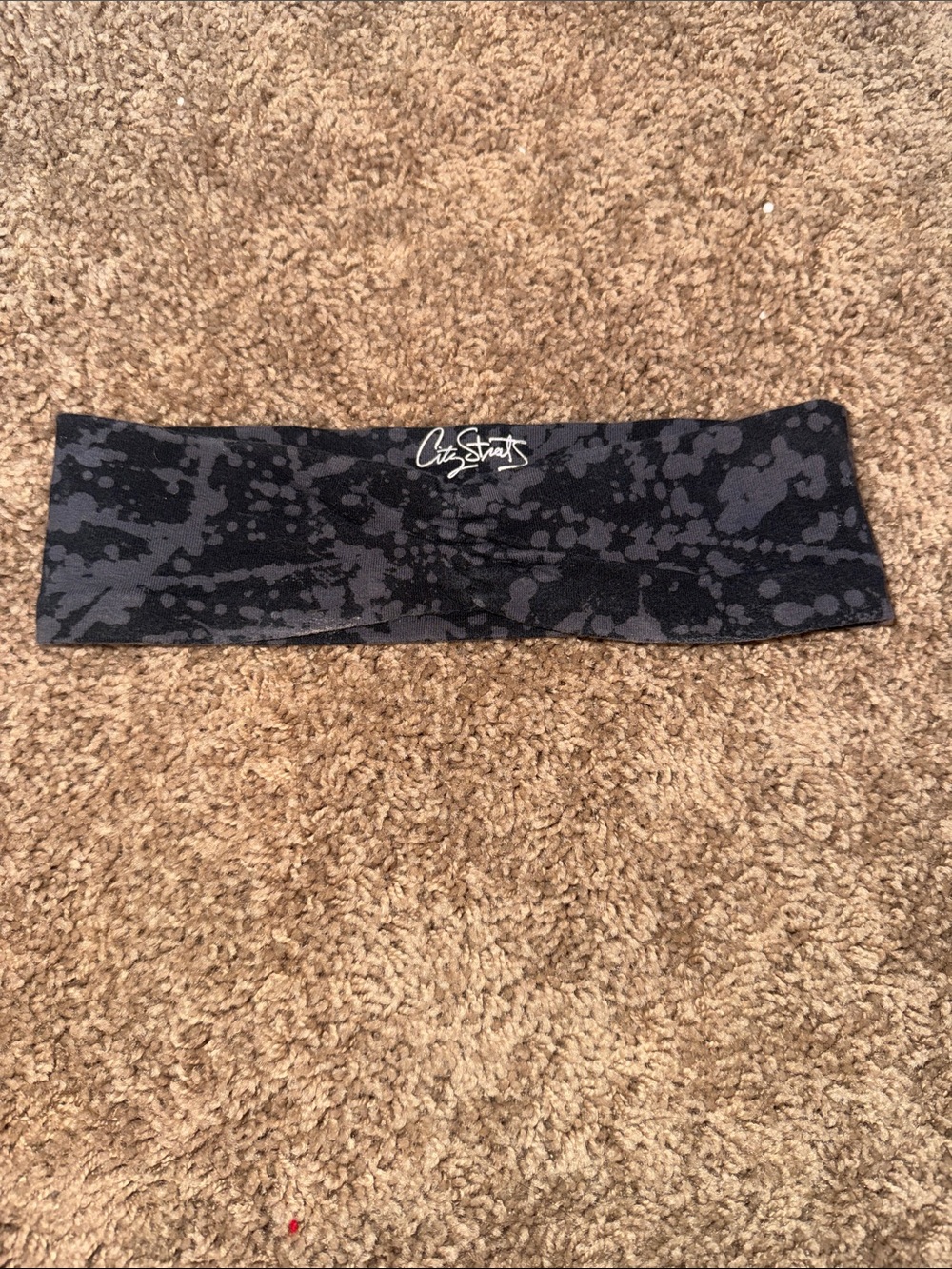 City streets black and grey headband